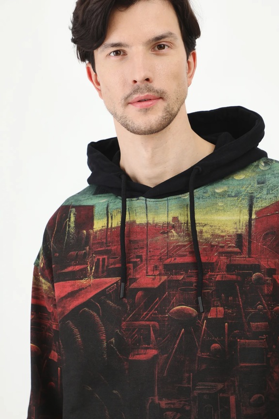 Bluza męska by Sebastian Moń, Grafika Polska kolor czarny RS25-BLM450 czarny