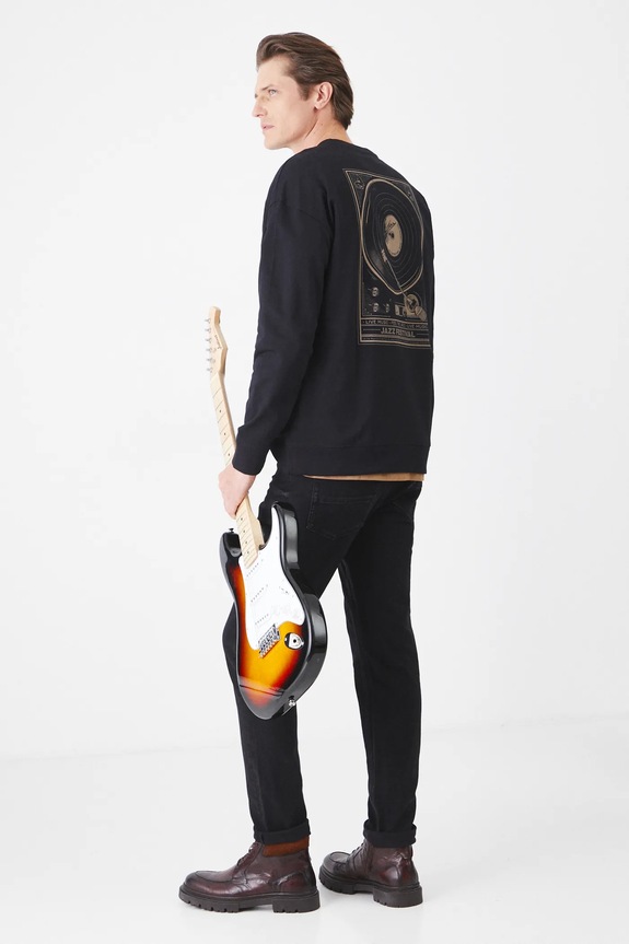 Medicine longsleeve bawełniany RS25.BUM100 czarny RS25
