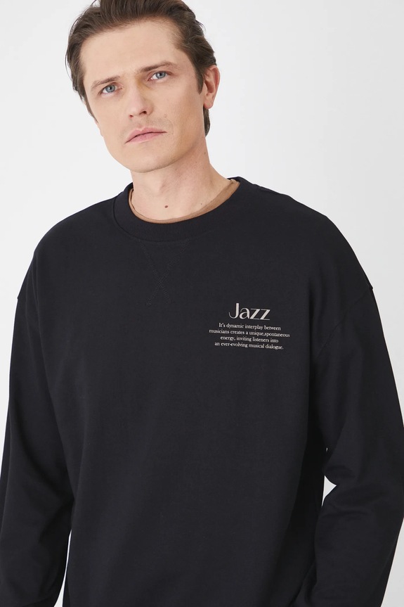 Medicine longsleeve bawełniany RS25.BUM100 czarny