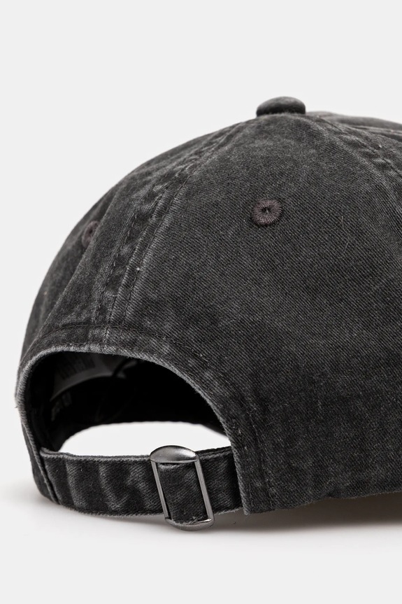 Czapka z daszkiem bawełniana damska z kolekcji Dzień Kota kolor czarny czarny RS25-CAD350