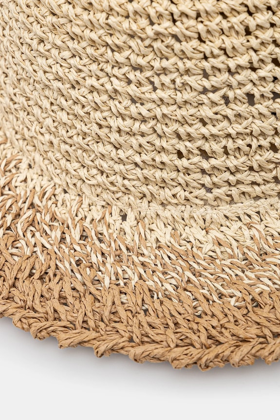 Akcesoria Kapelusz damski handmade pleciony kolor beżowy RS25.CAD701 beżowy