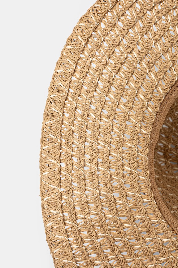 Kapelusz damski z ozdobną aplikacją kolor beżowy RS25.CAD702 beżowy