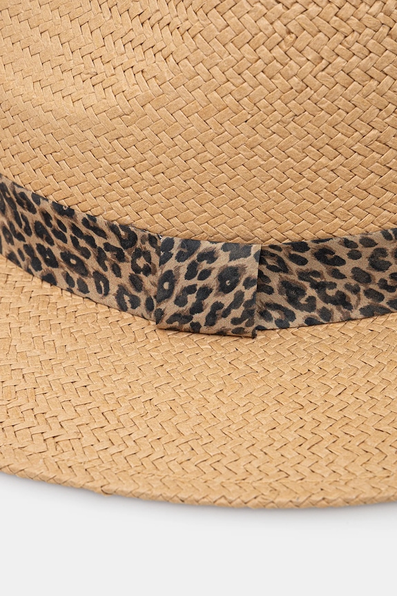 Kapelusz damski z ozdobną aplikacją kolor beżowy RS25-CAD705 beżowy RS25