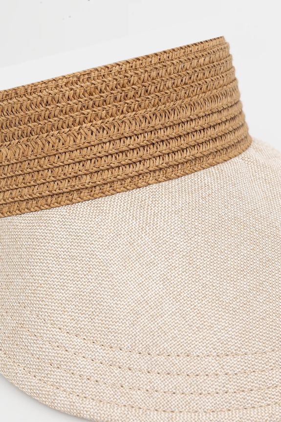Šilt s pletenou vložkou béžová farba RS25-CAD724 béžová