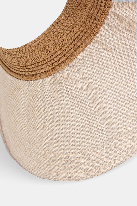 Šilt s pletenou vložkou béžová farba RS25-CAD724