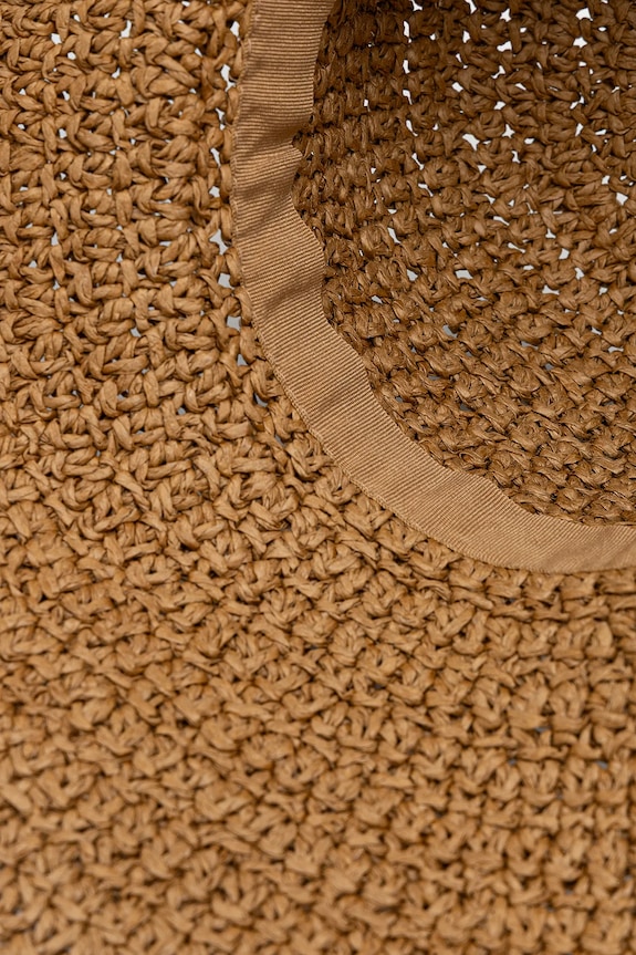 Kapelusz damski handmade pleciony kolor beżowy RS25.CAD904 beżowy