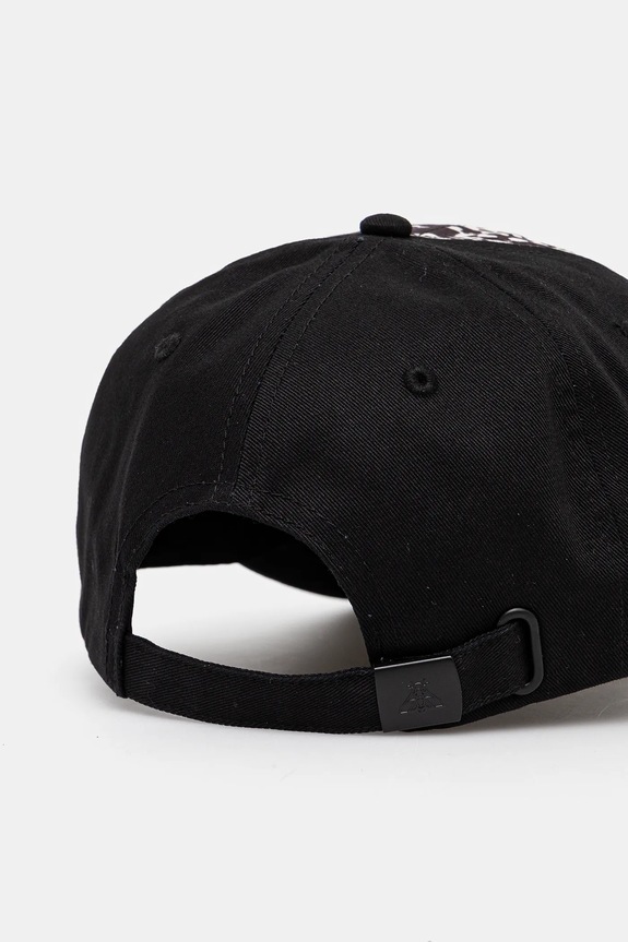 Akcesoria Czapka z daszkiem bawełniana damska z ozdobną naszywką kolor czarny RS25-CAD913 czarny