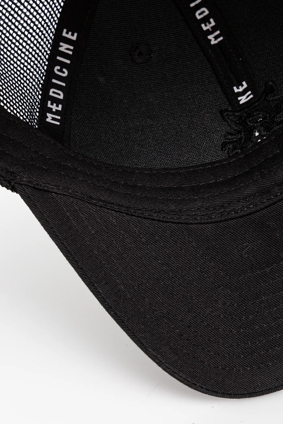 Šiltovka pánska s ozdobnou výšivkou čierna farba čierna RS25-CAM903