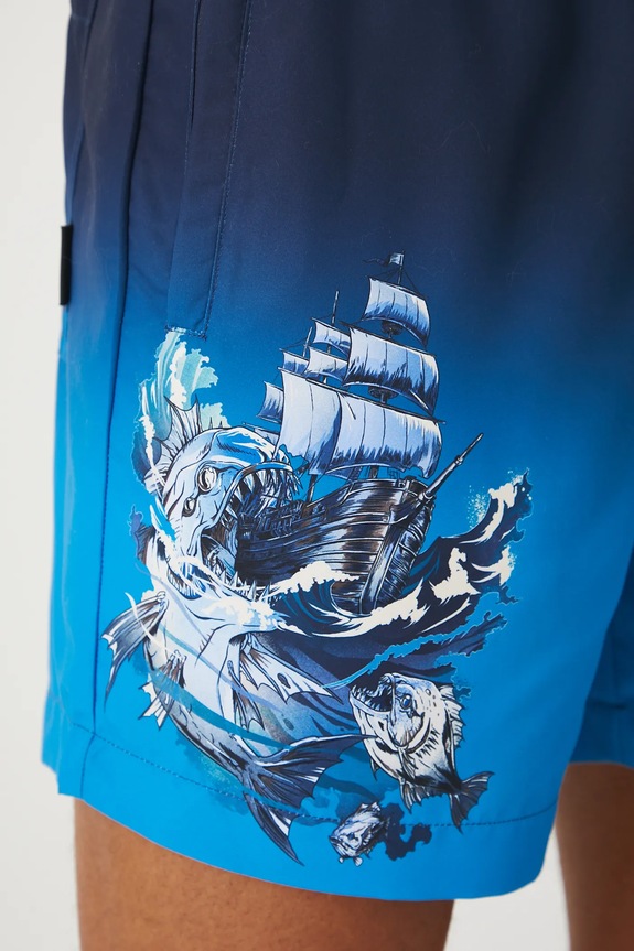 Odzież Szorty kąpielowe męskie z nadrukiem kolor multicolor RS25-ESMA04 multicolor