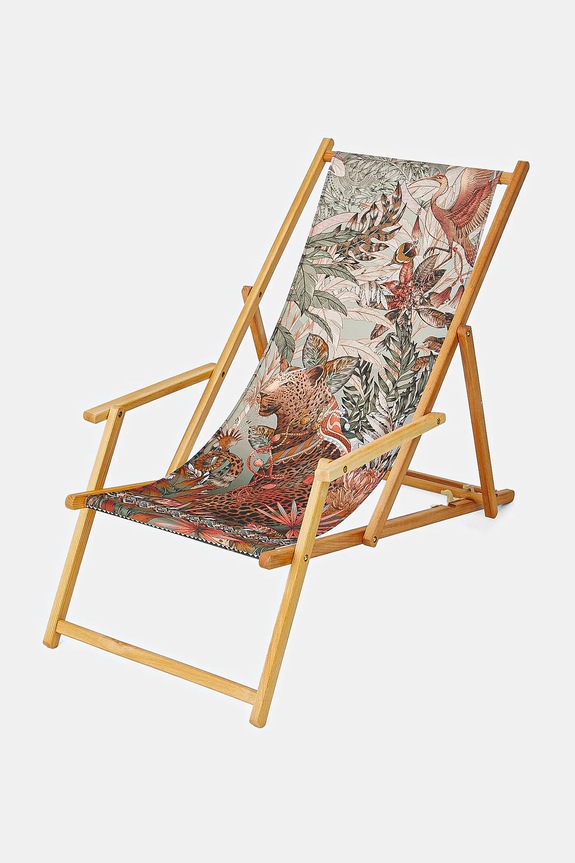 Ležadlo so vzorovanými podrúčkami viac farieb viacfarebná RS25-GAU804