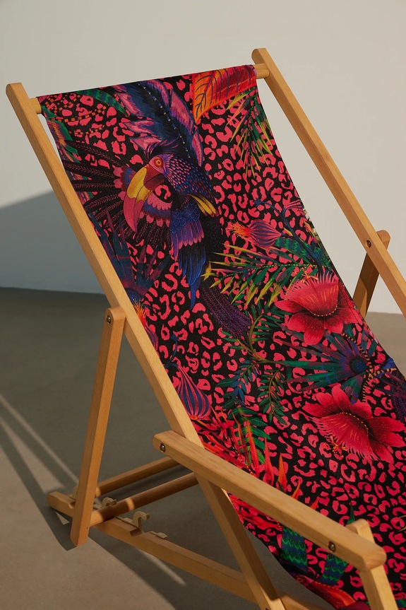 Leżak z podłokietnikami wzorzysty kolor multicolor RS25.GAU900 multicolor RS25