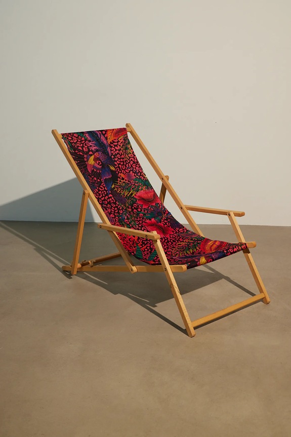 Lifestyle i travel Leżak z podłokietnikami wzorzysty kolor multicolor RS25.GAU900 multicolor