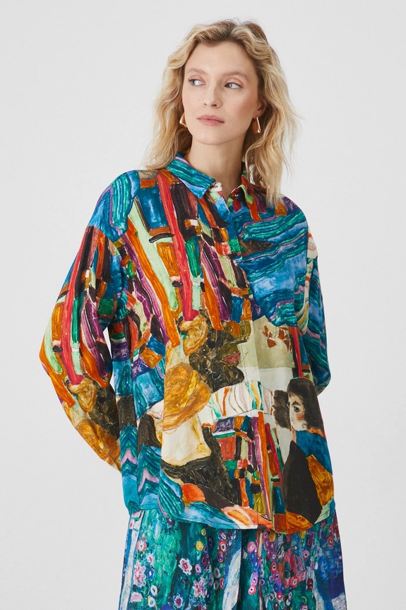 Koszula damska z kolekcji Eviva L'arte kolor multicolor RS25-KDD252 multicolor RS25
