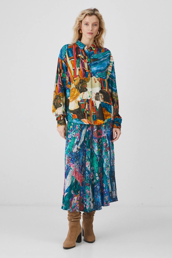Odzież Koszula damska z kolekcji Eviva L'arte kolor multicolor RS25-KDD252 multicolor