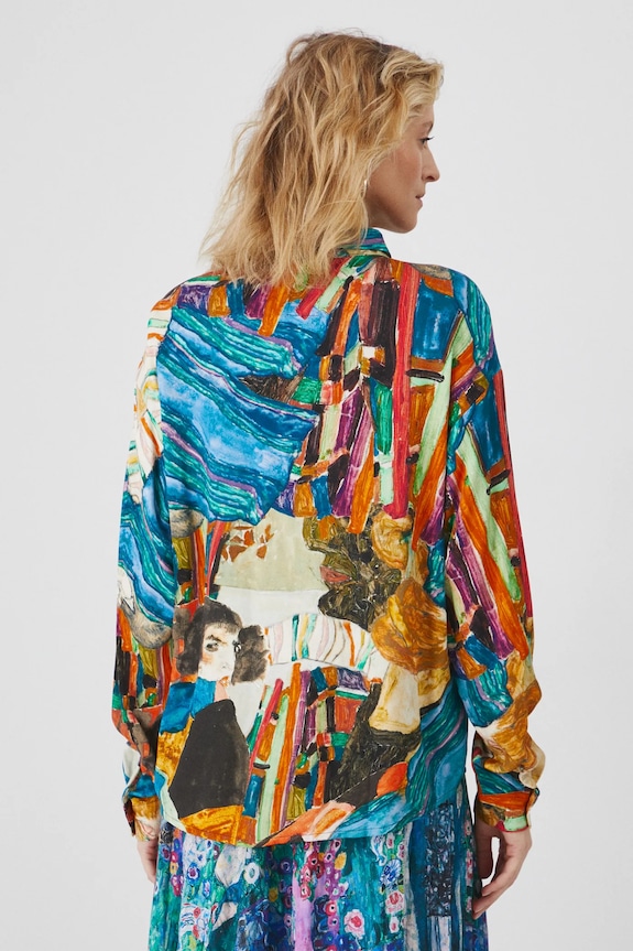 Koszula damska z kolekcji Eviva L'arte kolor multicolor multicolor RS25-KDD252