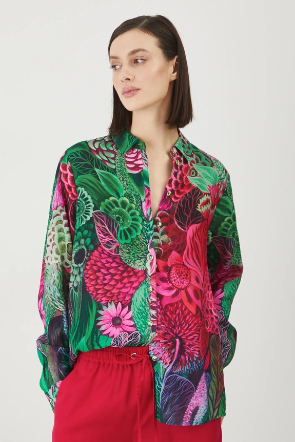 Koszula damska by Justyna Stoszek – Forest Forever, Sense of Values kolor multicolor RS25.KDD650 multicolor RS25