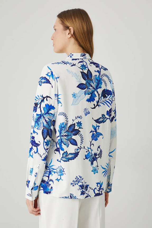 Oblačila Srajca s primesjo lanu Medicine RS25.KDD700 bela