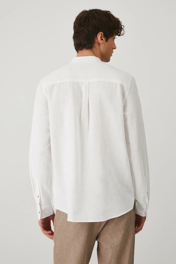 Abbigliamento Medicine camicia di lino RS25-KDM070 bianco