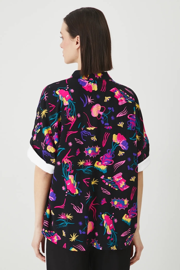Medicine camicia nero RS25-KKD650