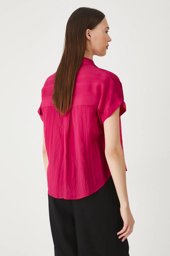 Odzież Koszula damska z wiskozą kolor czerwony RS25-KKD904 czerwony