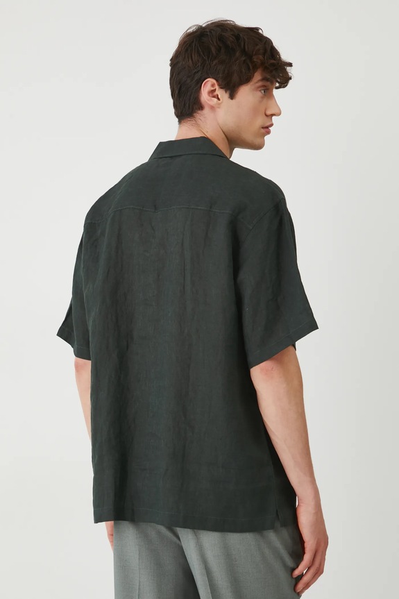 Abbigliamento Medicine camicia di lino RS25-KKM090 verde