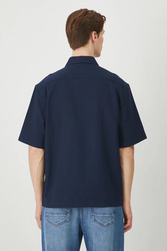 Abbigliamento Medicine camicia in cotone RS25-KKM601 blu navy