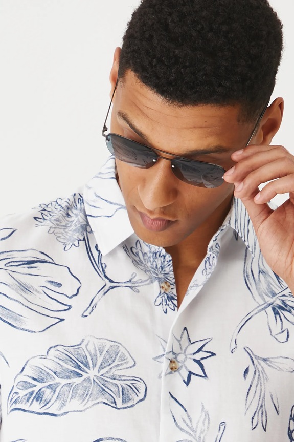 Medicine lenvászon ing fehér RS25-KKMB12