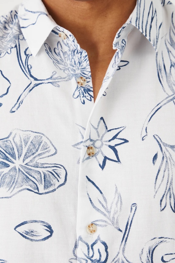 Medicine lenvászon ing RS25-KKMB12 fehér