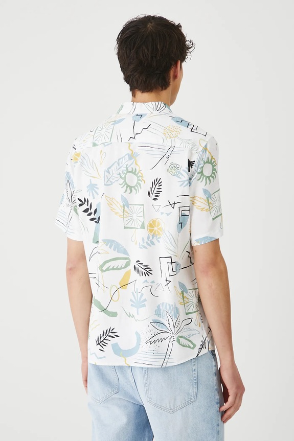 Abbigliamento Medicine camicia in lino misto RS25-KKMB14 multicolore