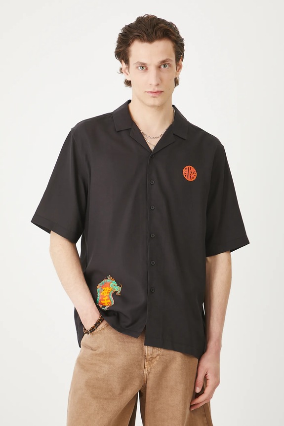 Košeľa Tattoo Art by Boren Huang – Horiren 彫壬 RS25-KKMC50 čierna RS25