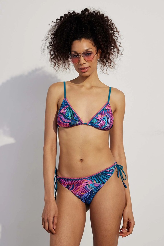 Dwuczęściowy strój kąpielowy damski wzorzysty kolor multicolor RS25-KOD717 multicolor RS25