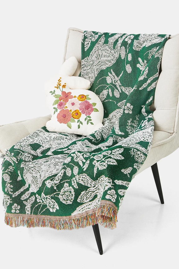 Koc żakardowy wzorzysty 160 x 130 cm kolor multicolor multicolor RS25.KOU500