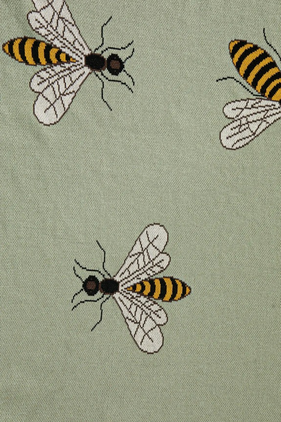 Sypialnia Koc bawełniany wzorzysty 130 x 160 cm kolor zielony RS25.KOU504 zielony