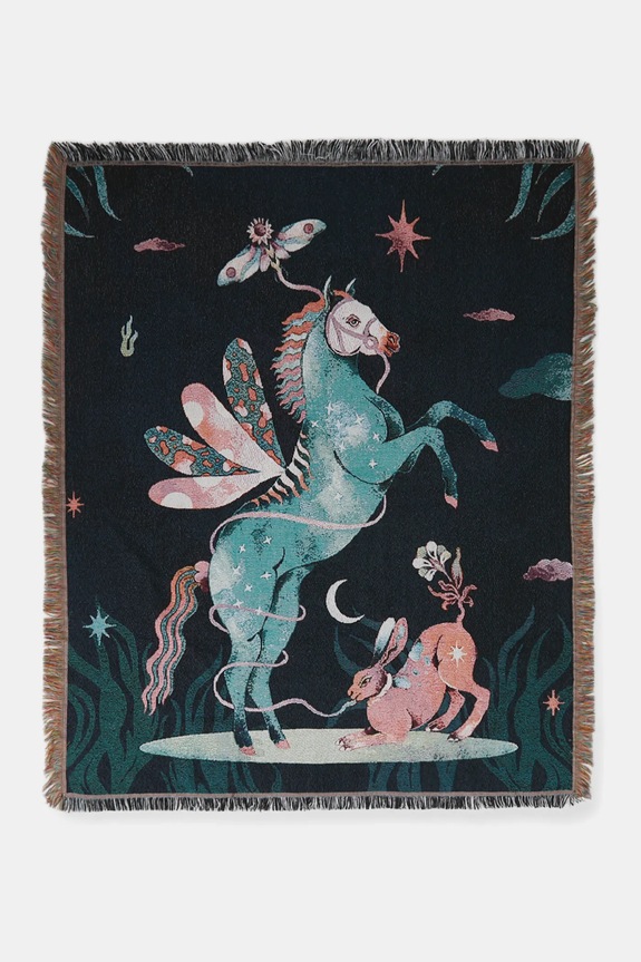 Žakárová deka viac farieb viacfarebná RS25.KOU505