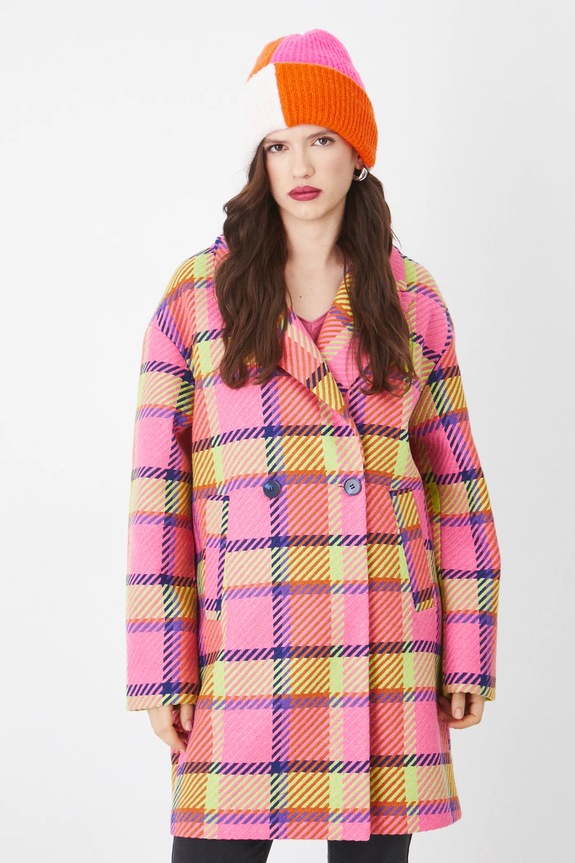 Medicine cappotto con aggiunta di lana senza multicolore RS25-KPD104