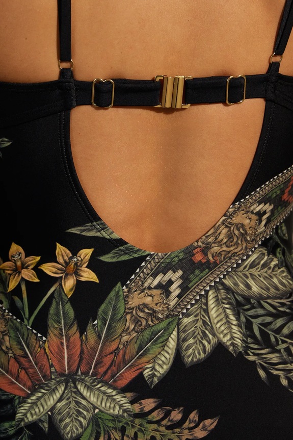 Jednoczęściowy strój kąpielowy damski z nadrukiem kolor multicolor RS25.KSD709 multicolor