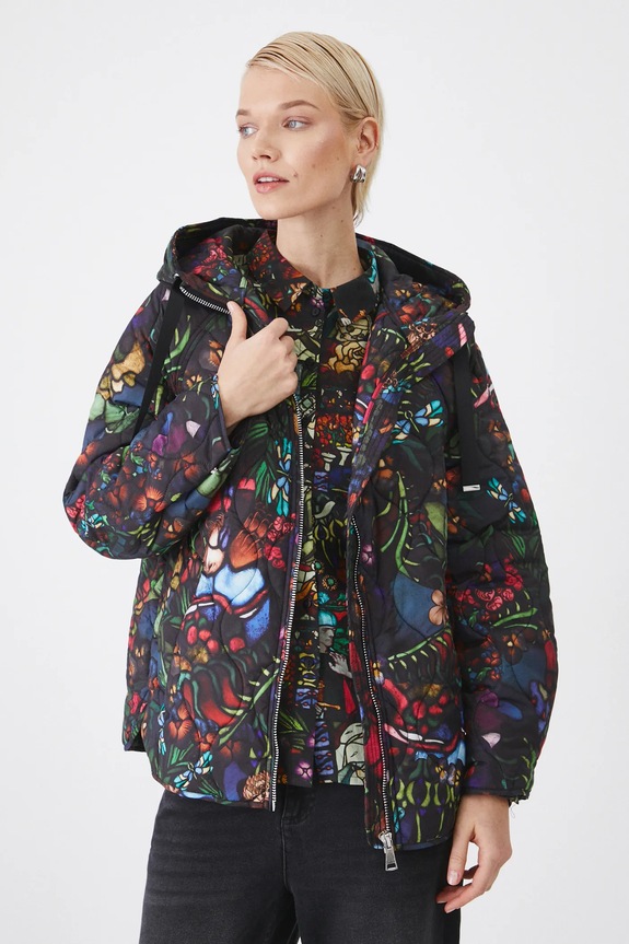 Bunda dámska z kolekcie Eviva L'arte viac farieb RS25.KUD254 viacfarebná RS25