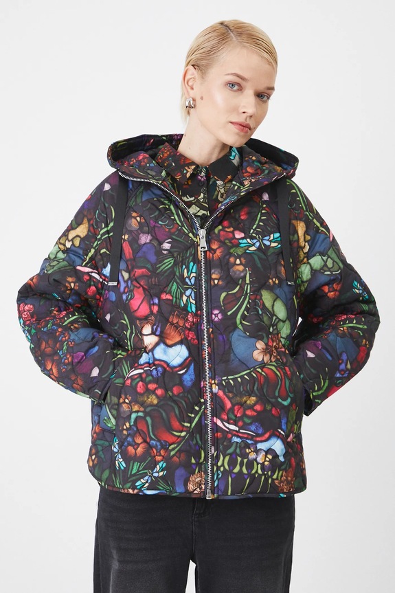 Bunda dámska z kolekcie Eviva L'arte viac farieb RS25.KUD254 viacfarebná