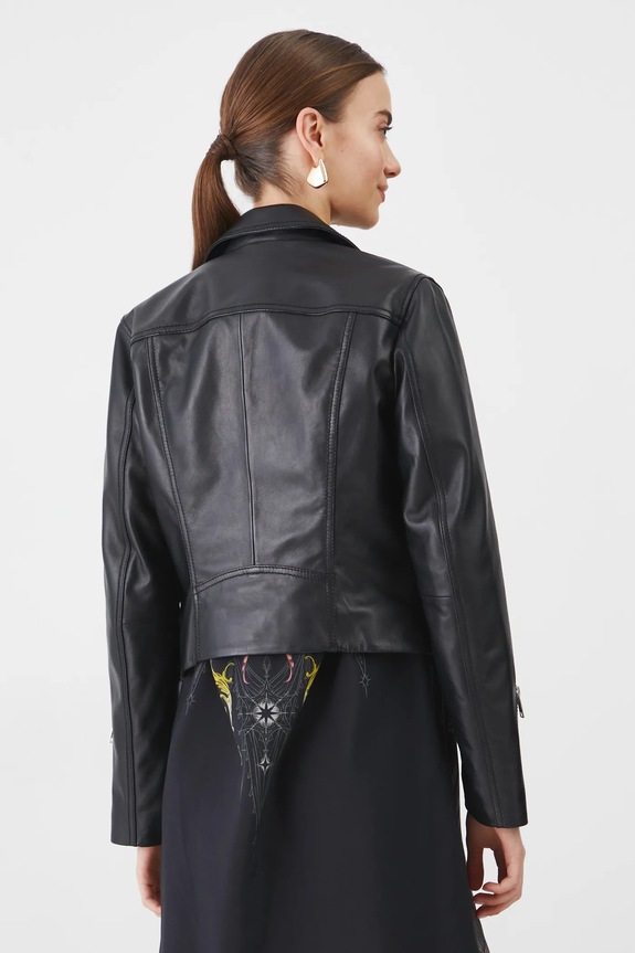 Ρούχα Δερμάτινο μπουφάν biker Medicine RS25-KUD401 μαύρο