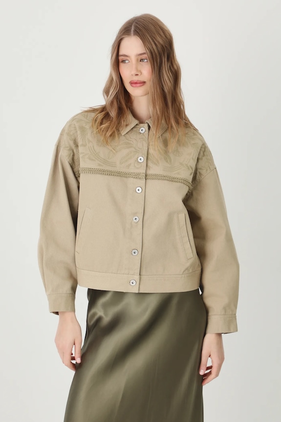 Βαμβακερό τζιν μπουφάν Medicine πράσινο RS25-KUD501