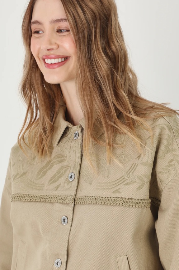 Βαμβακερό τζιν μπουφάν Medicine RS25-KUD501 πράσινο