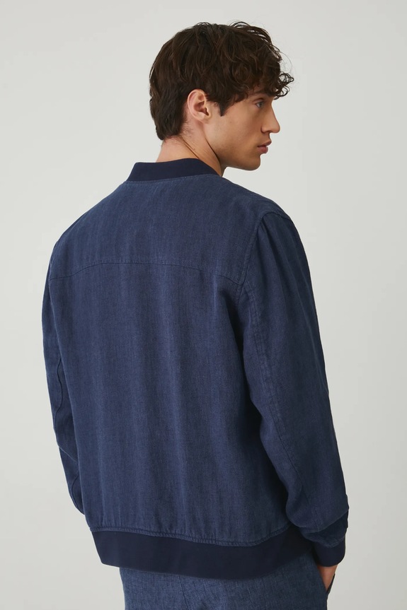 Odzież Medicine kurtka bomber lniana RS25-KUM700 granatowy