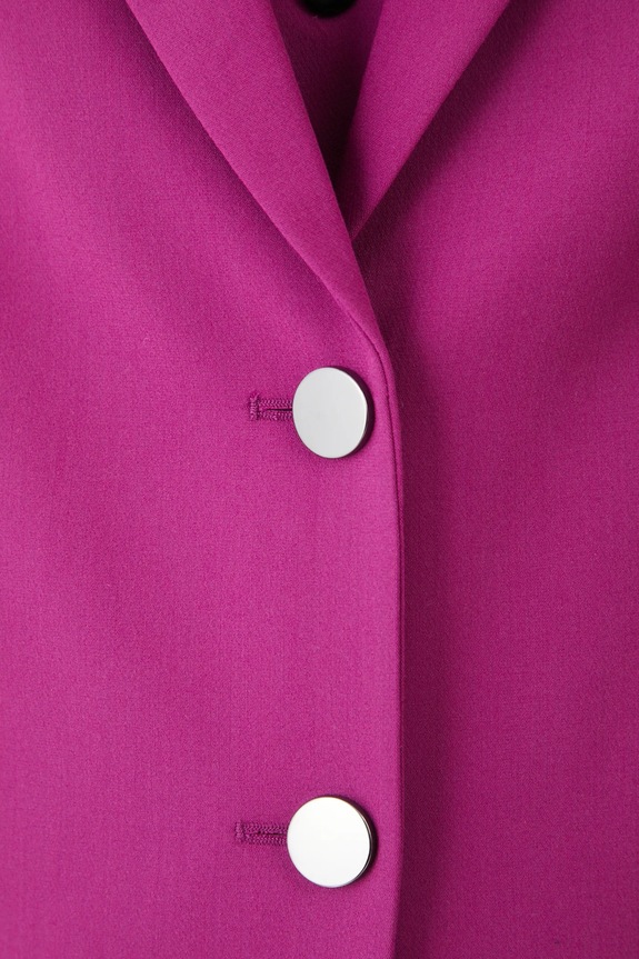 Marynarka damska regular gładka kolor różowy RS25-KZD101