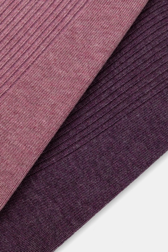 Odzież Skarpetki bawełniane damskie z ozdobnym haftem z motywem roślinnym i zwierzęcym (2-pack) kolor multicolor RS25.LGD108 multicolor