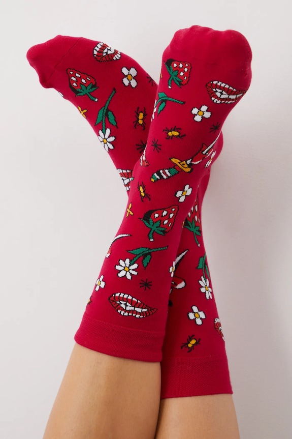 Skarpetki bawełniane damskie by Patryk Hilton (2-pack) kolor multicolor multicolor RS25.LGD251