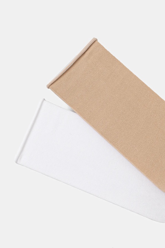 Ponožky dámske hladké (2-pack) viac farieb RS25-LGD618 viacfarebná RS25