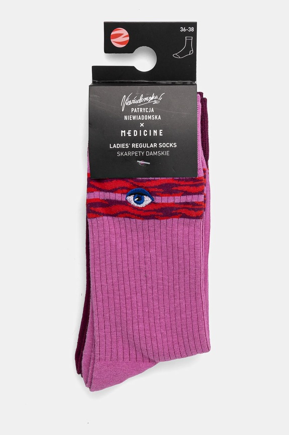 Skarpetki (2-pack) damskie by Patrycja Niewiadomska, Sense of Values kolor multicolor RS25.LGD651 multicolor