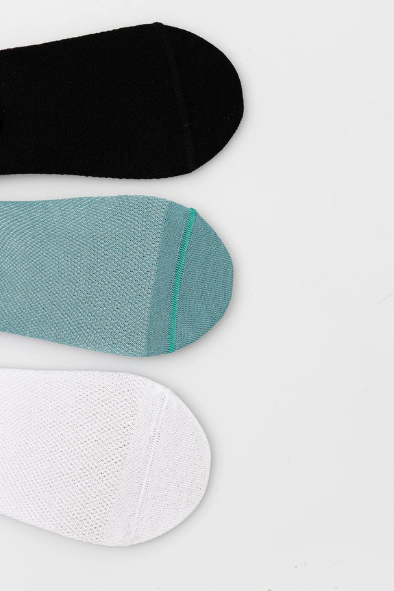 Skarpetki bawełniane damskie gładkie (3-pack) kolor multicolor RS25-LGD706 multicolor RS25