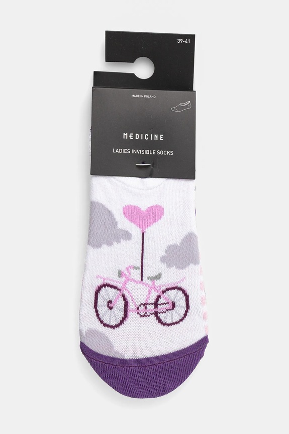 Odzież Skarpetki bawełniane damskie w rowery (3-pack) kolor multicolor RS25.LGD709 multicolor