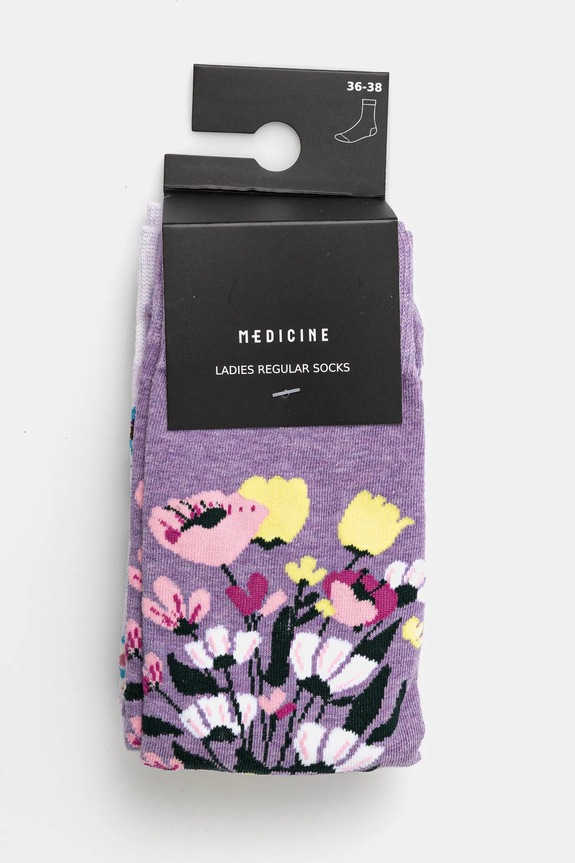 Odzież Skarpetki bawełniane damskie w rowery (2-pack) kolor multicolor RS25.LGD800 multicolor